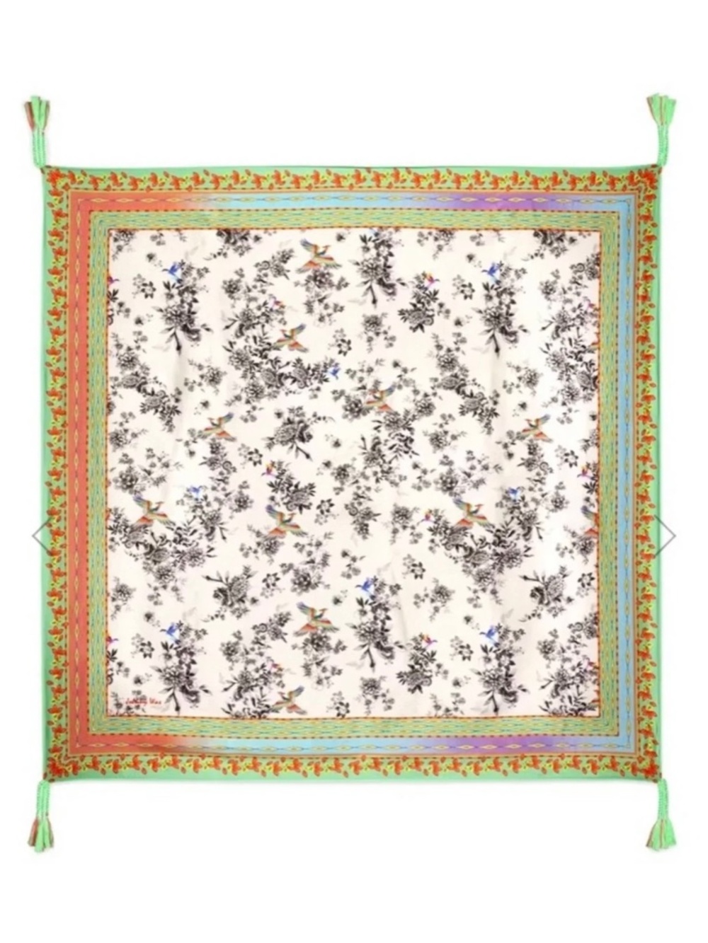 Johnny Was Dreamer Garden scarf, silk, NWT